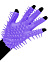 Перчатка для чувственной стимуляции эрогенных зон Neon Luv Glove, фиолетовая