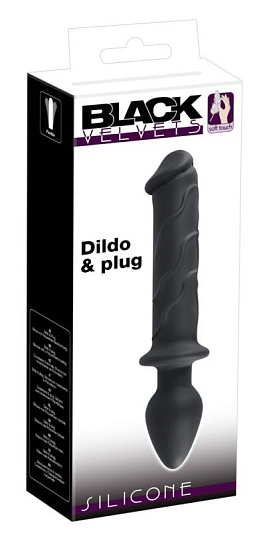 Анальная игрушка Velvets Dildo в форме дилдо с ограничителем