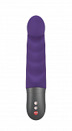 Вибратор Abby G Battery+ волнисто-ребристый с загнутым кончиком, фиолетовый
