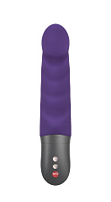 Вибратор Abby G Battery + волнисто-ребристый с загнутым кончиком, фиолетовый