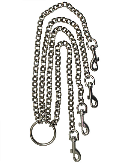 Четыре цепи на кольце, серые