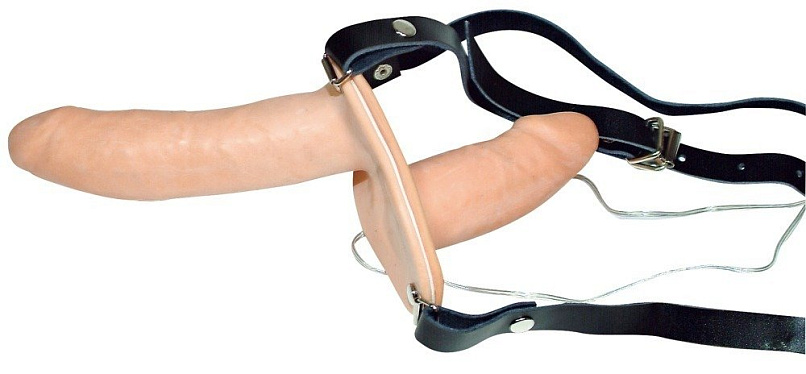 Женский страпон с вагинальной пробкой Strap-On Duo You 2 Toys, 10 см Женский страпон с вагинальной пробкой Strap-On Duo You 2 Toys, 10 см