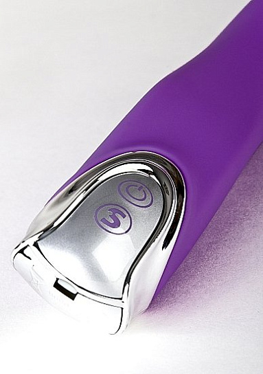 Гладкий вибромассажер из силикона THE OLYMPIA, пурпурный