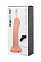 Ремневой страпон с имитацией семяизвержения Strap-on-me, 19.6 см, телесный