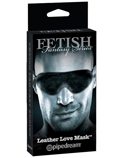 Кожаная маска на глаза Leather Love Mask