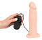 Вибрострапон на ремнях полый Vibrating Strap-On, 16 см