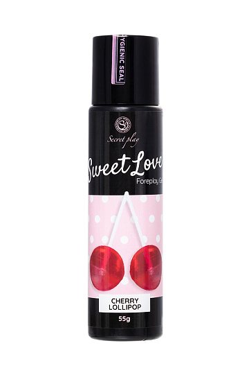 Лубрикант со вкусом вишневого леденца Secret Play Sweet Love, 60 мл