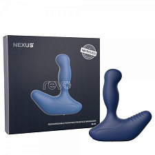 NEXUS REVO Вибромассажер простаты с вращающейся головкой обновленный синий