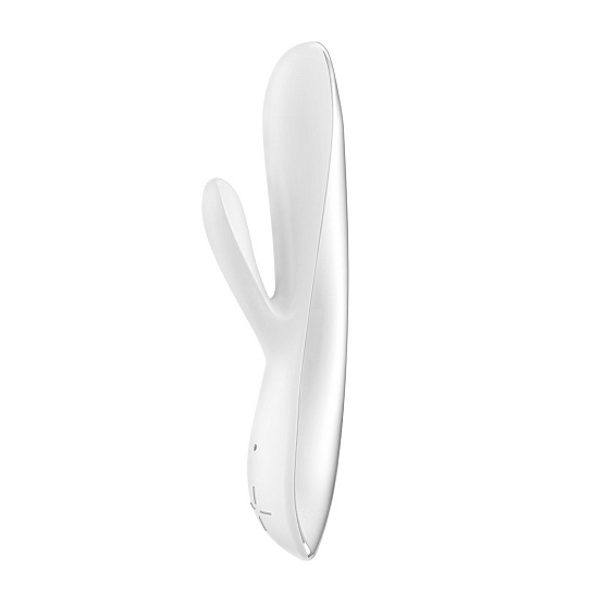 Перезаряжаемый женский вибратор-кролик OVO E5, белый 19,5 см