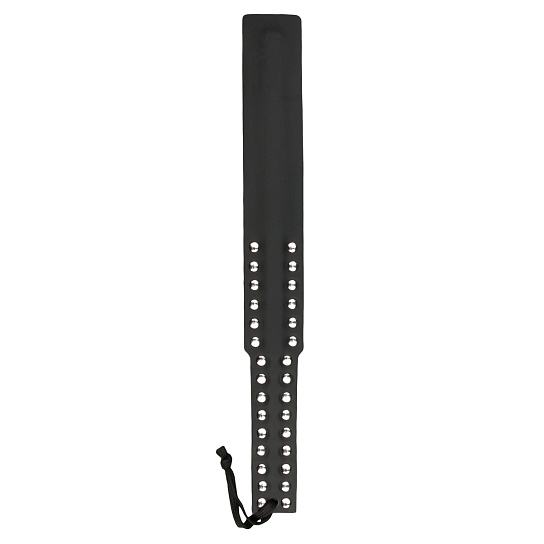 Шлепалка Easytoys Long Leather Paddle Studded