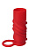 Силиконовая насадка с кольцом Black & Red ToyFa, красная