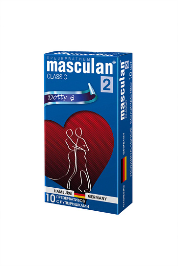 Презервативы Masculan Classic 2 с пупырышками, 10 шт