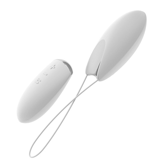 Виброяйцо с пультом дистанционного управления, белое