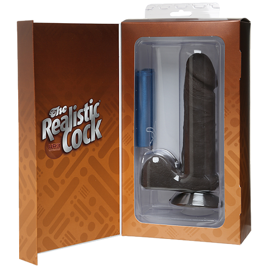 Фаллоимитатор реалистик на присоске 6”, 16,5 см