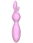 Мини-вибратор Emily с ушками, розовый