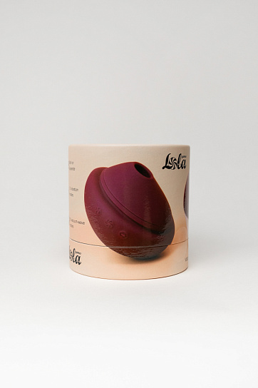 Вакуумно-волновой стимулятор Lola Games Cherry Cupcake с вибрацией, винный