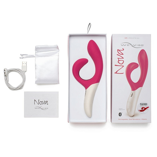 Двойной интимный вибратор We Vibe Nova Pink с ДУ