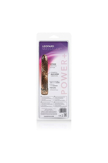 Вибромассажер для женщин классический с принтом Leopard Massager