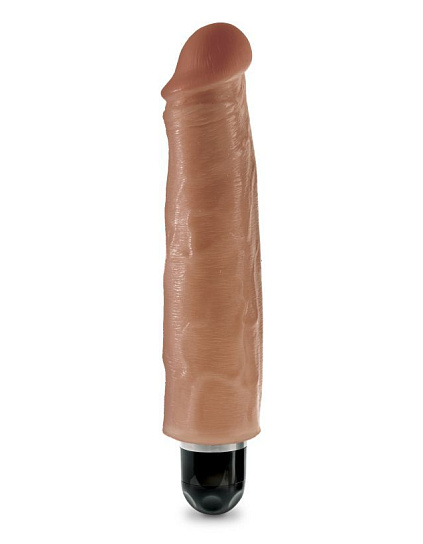 Вибромассажер реалистик загорелый King Cock 7 Vibrating