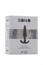 Анальный стимулятор изготовленный из силикона, серый