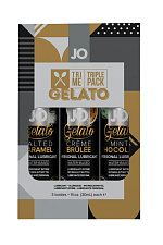 Набор вкусовых оральных лубрикантов JO Tri-Me Triple Pack Gelato, 3х30 мл