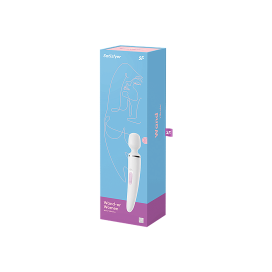 Вибромассажер Satisfyer Wand-er Woman для всего тела, белый