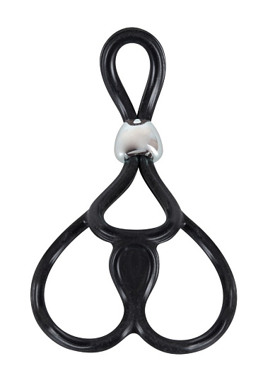 Лассо эрекционное с подхватом мошонки TRIPLE BALL