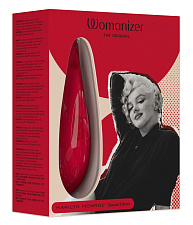 Вакуумно-волновой стимулятор клитора Womanizer Marilyn Monroe, красный