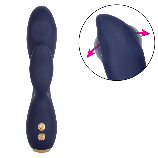 Вибратор со стимуляцией клитора CHIC LILAC, 15.75 см