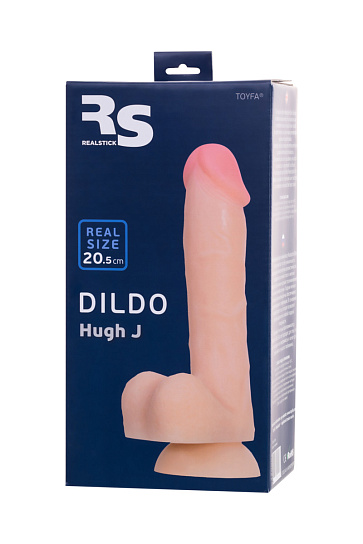 Классический фаллоимитатор Realstick Elite Silicone HUGH J, 15 см