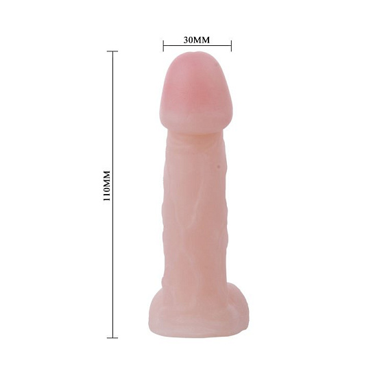 Реалистичный мини-фаллоимитатор Slick Pleasure, 11 см