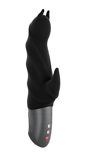 Мощный вибратор Darling Devil Battery + с клиторальным отростком, черный