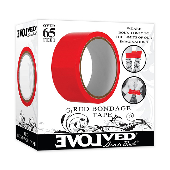 Самоклеящаяся лента для связывания Evolved Bondage Tape, красная