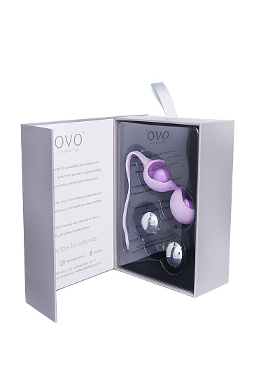 Вагинальные шарики OVO L1A, розовые