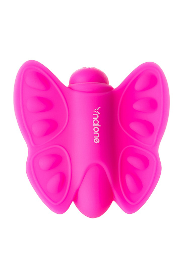 Силиконовый клиторальный стимулятор-бабочка Nalone Madam, розовый