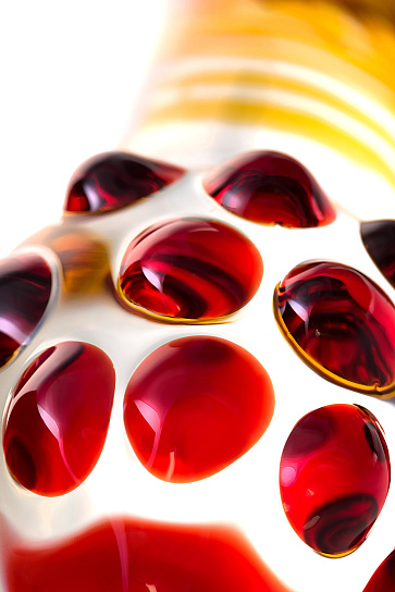 Купить фаллос из стекла желтый Sexus Glass 18,5 см