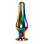 Набор радужных анальных пробок Evolved Rainbow Metal Plug Set