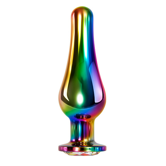 Набор радужных анальных пробок Evolved Rainbow Metal Plug Set