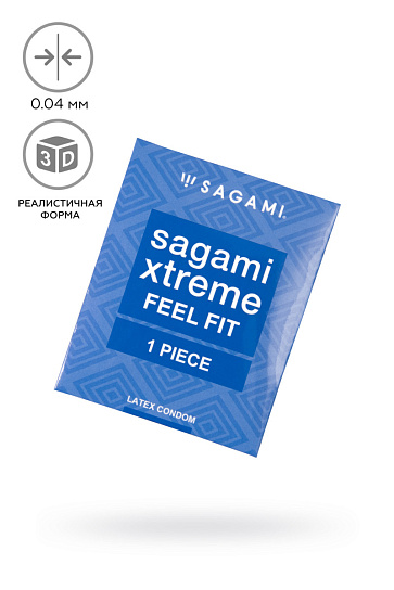 Презервативы из латекса Sagami Xtreme Feel Fit, 1 шт