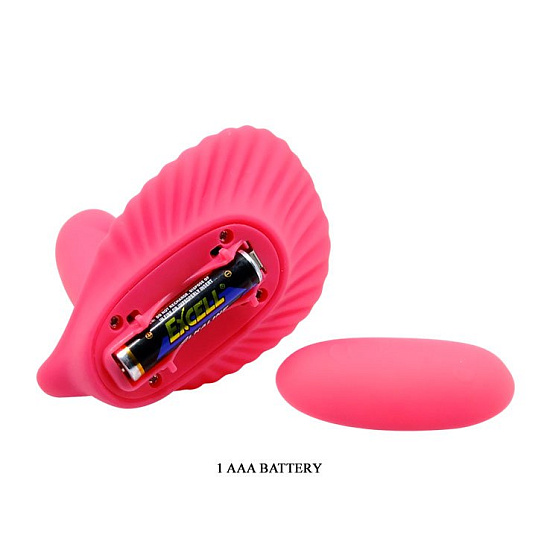 Стимулятор клитора Fancy Clamshell с вагинальной пробкой на пульте, 7 см