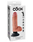 Вибратор King Cock 7 Vibrating Cock with Balls Flesh, 13 см