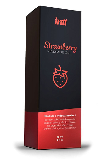 Гель для массажа Intt Cosmetics Strawberry, 30 мл