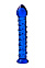 Синий стеклянным фаллос DILDO, 18 см