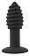 Анальная вибропробка Twist Butt Plug, черная