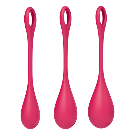 Набор вагинальных шариков Satisfyer Yoni Power 1, красный