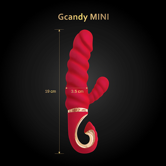 Уменьшенный вибратор-кролик Gvibe Gcandy Mini, 19 см
