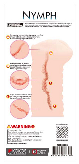 Мастурбатор-вагина Kokos Nymph из серии Три Сестры