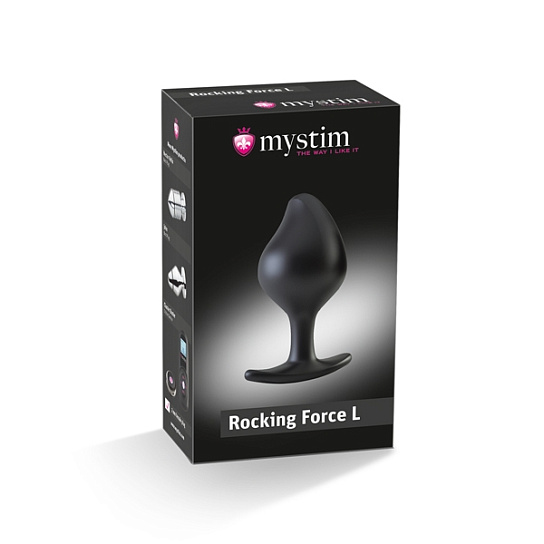 Анальная пробка с электростимуляцией Rocking Force L