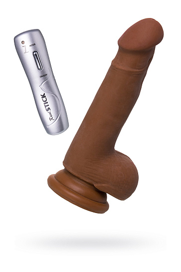 Вибратор-реалистик для женщин RealStick Elite Mulatto, 13 см