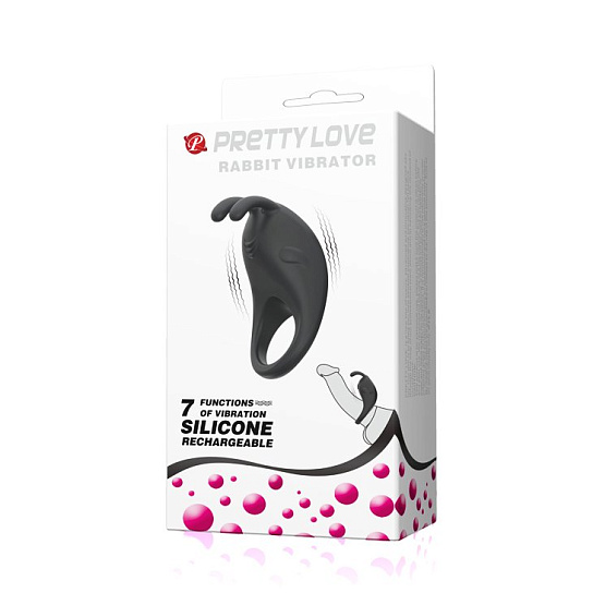 Кольцо с вибрацией Rabbit, Pretty Love для стимуляции клитора